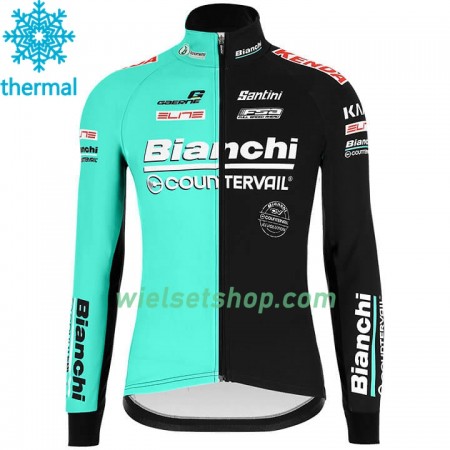 Wielershirt 2020 Bianchi Countervail N001 Winter Thermal Fleece